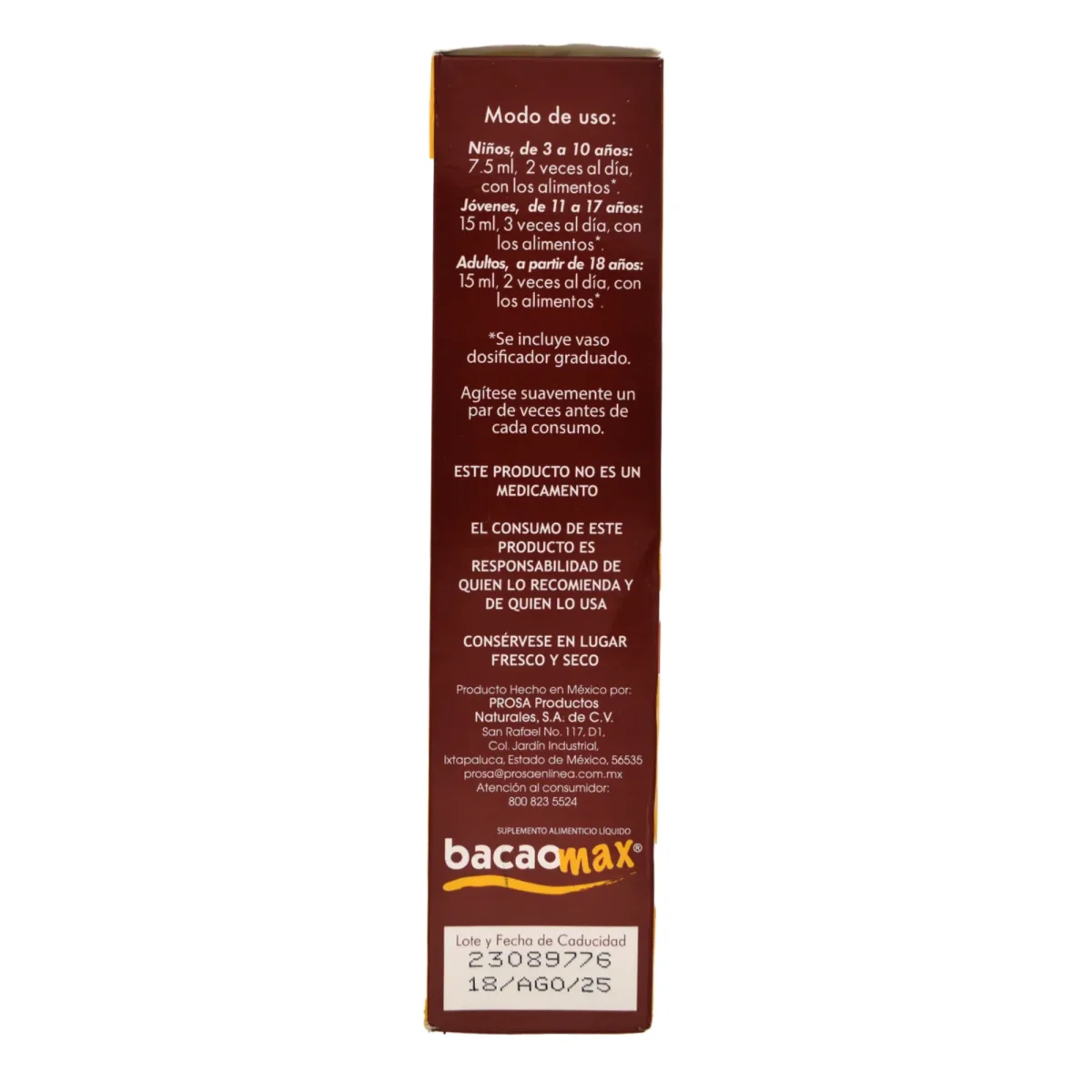 Jarabe Bacaomax 340 Ml - Imagen 3