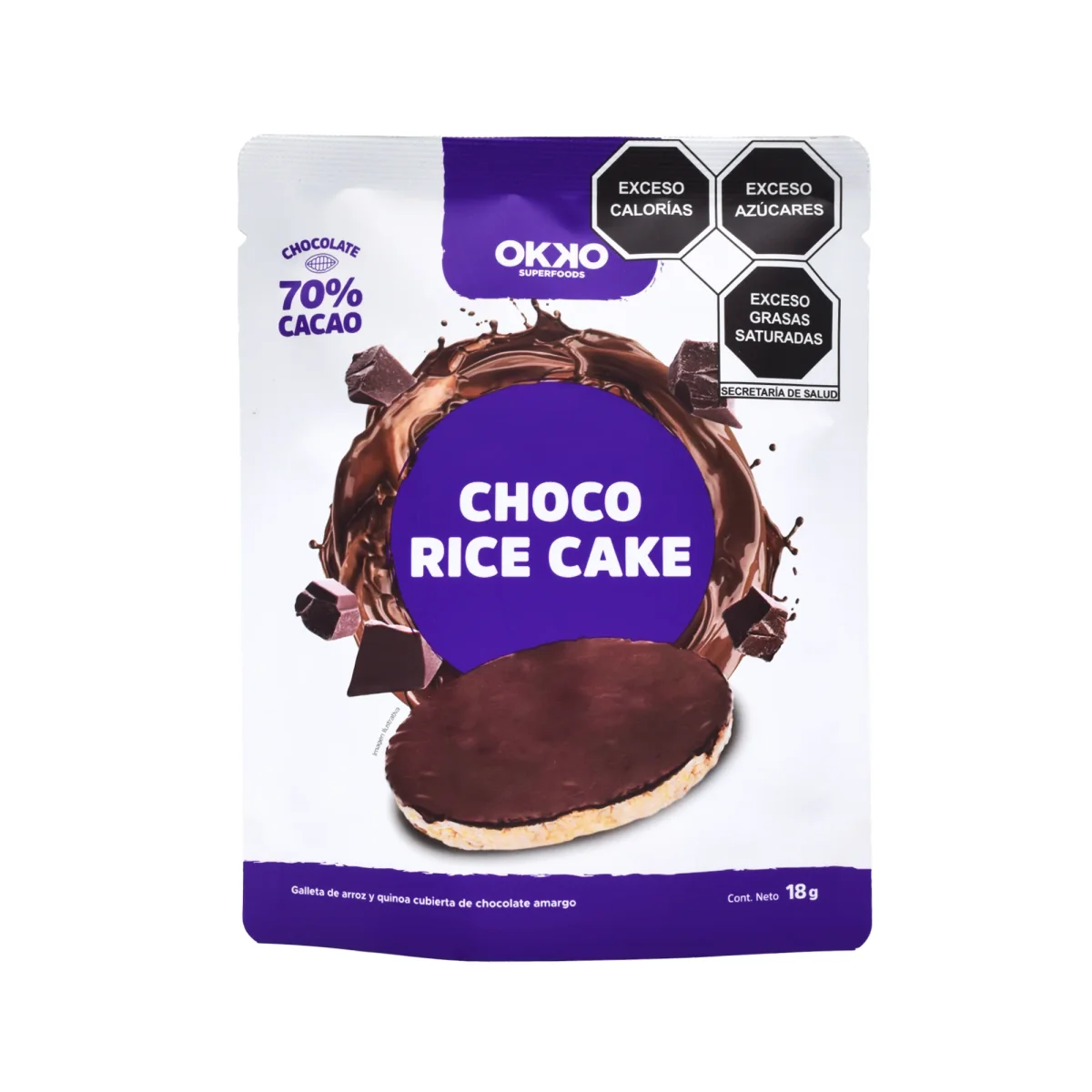 Galleta De Arroz Sab Chocolate 18 G - Imagen 2
