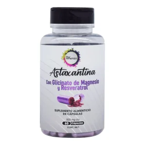 Astaxantina Glicinato De Magnesio Resveratrol 60 Cap