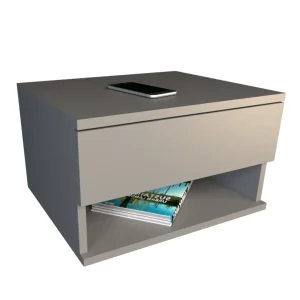Mesa Luz Minimal 6448 Flotante Cajon Estante 0.45m