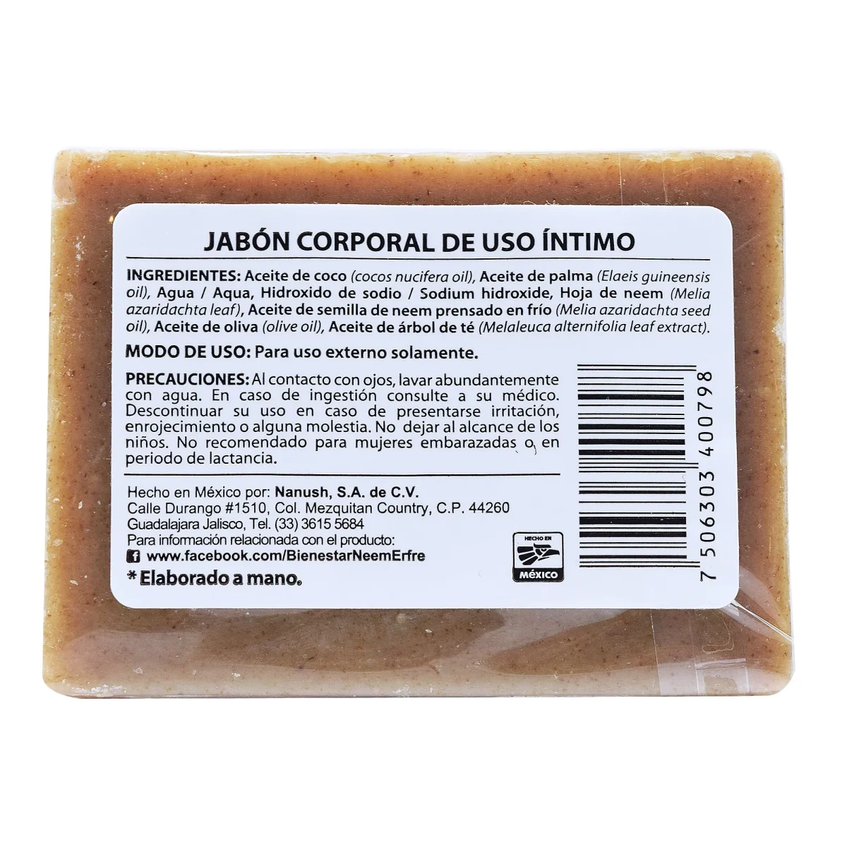 Jabon Intimo Neem 150 G - Imagen 3