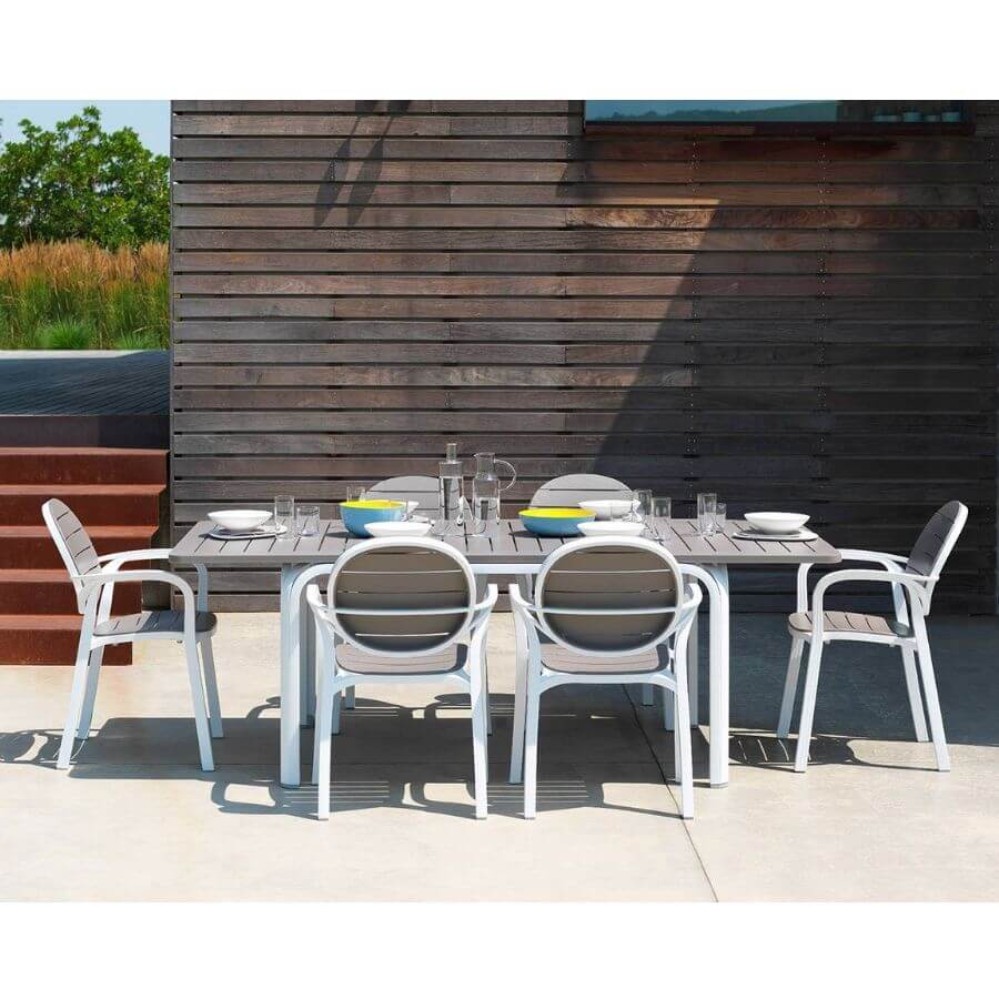 Conjunto De Jardín Mesa Alloro 210 Extensible + 8 Sillas Palma - Imagen 4