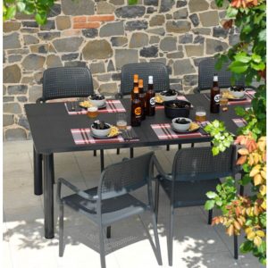 Muebles De Jardín Mesa Extensible Levante Y 8 Sillas Bora