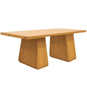 Mesa Comedor Madera Maciza Paraiso Bases Centrales MC460 2m
