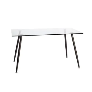 Mesa Comedor Pop Vidrio 1.40m Negra