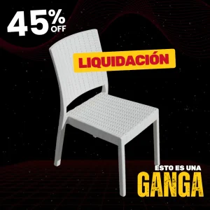 Silla Plástica Fusion Rattan Apilable