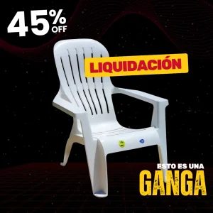 Sillon Plástico Varadero Reforzado Apilable Blanco