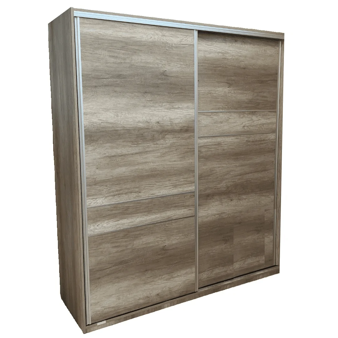 Placard Ropero Moderno Europa 2 Puertas Corredizas Barrique 1.50m