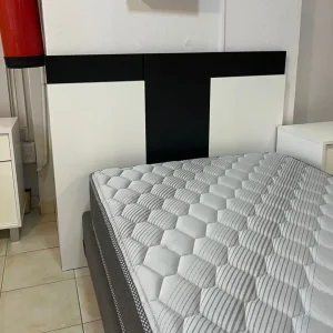 Respaldo Juvenil Blanco y Negro 1.18m Outlet
