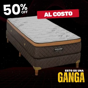 Sommier Línea Dorada RESORTE 90 X 190