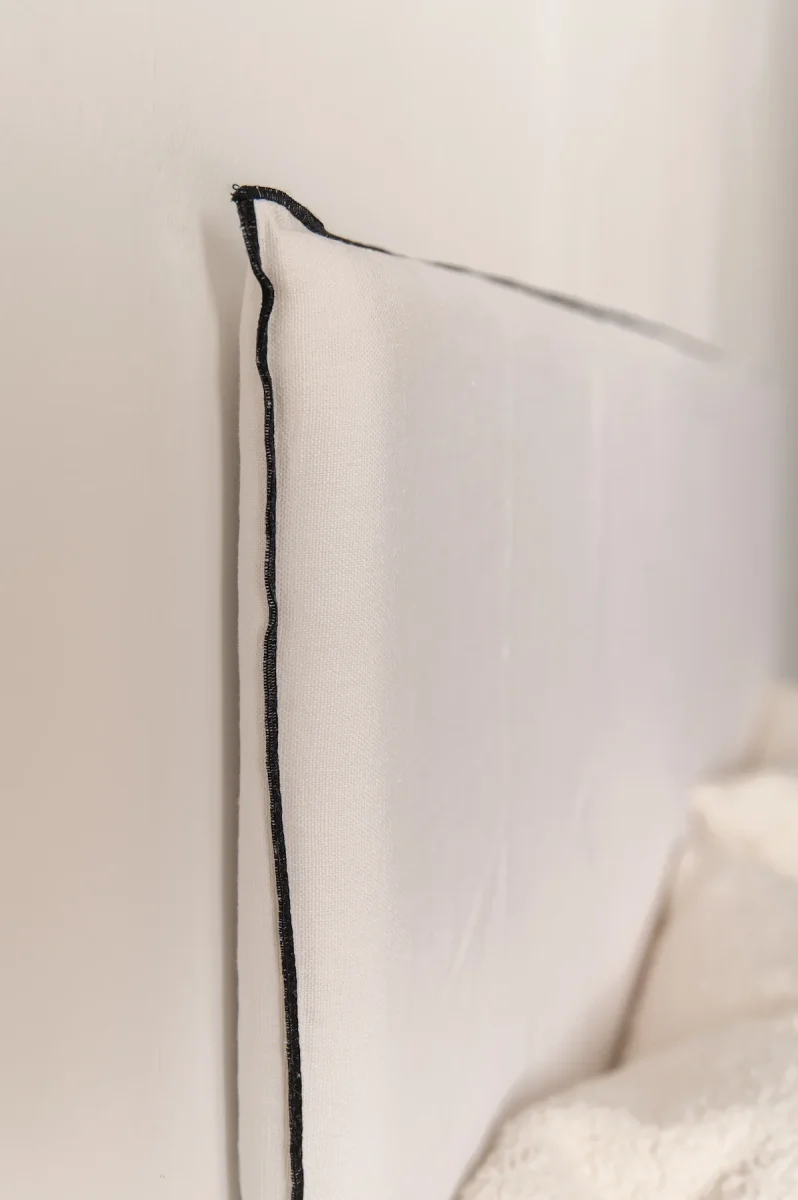 Cabecero Artesano Overlock Blanco - Imagen 3