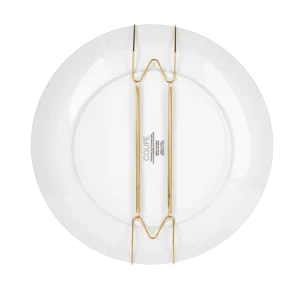 Porta plato de pared dorado colgante