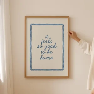 Cuadro Individual Frases, Cocina, So good to be home Marco Natural PROMO 2x1
